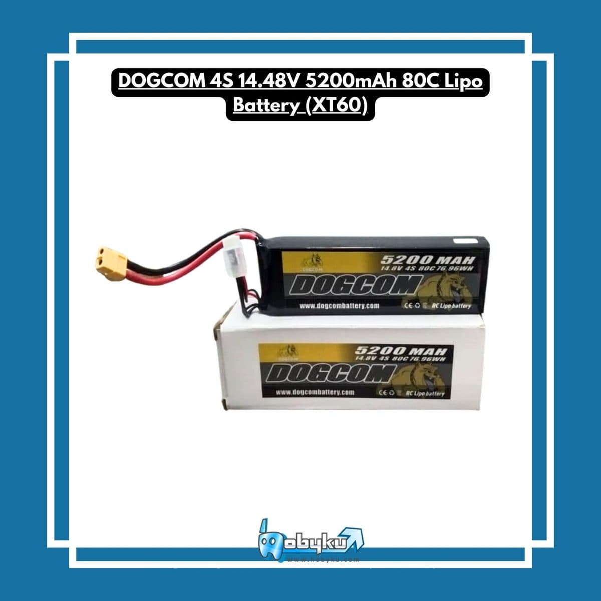 Foto utama Dogcom 4S 14.8V 5200mAh 80C Lipo Battery (XT60)
