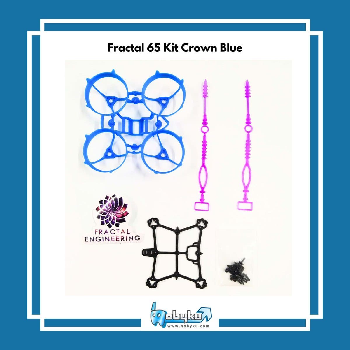 Foto utama Fractal 65 Kit Crown (Blue)