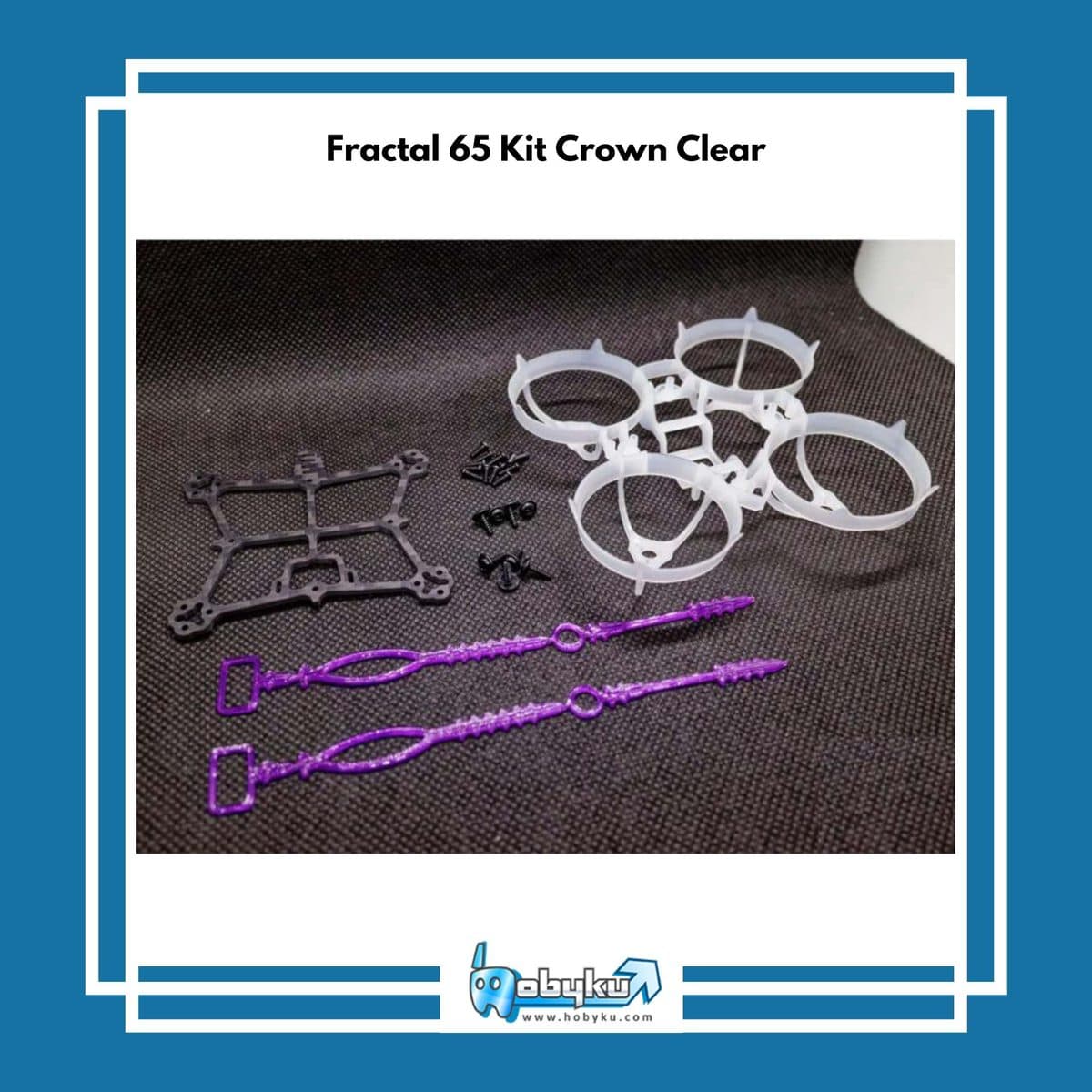 Foto utama Fractal 65 Kit Crown (Clear)