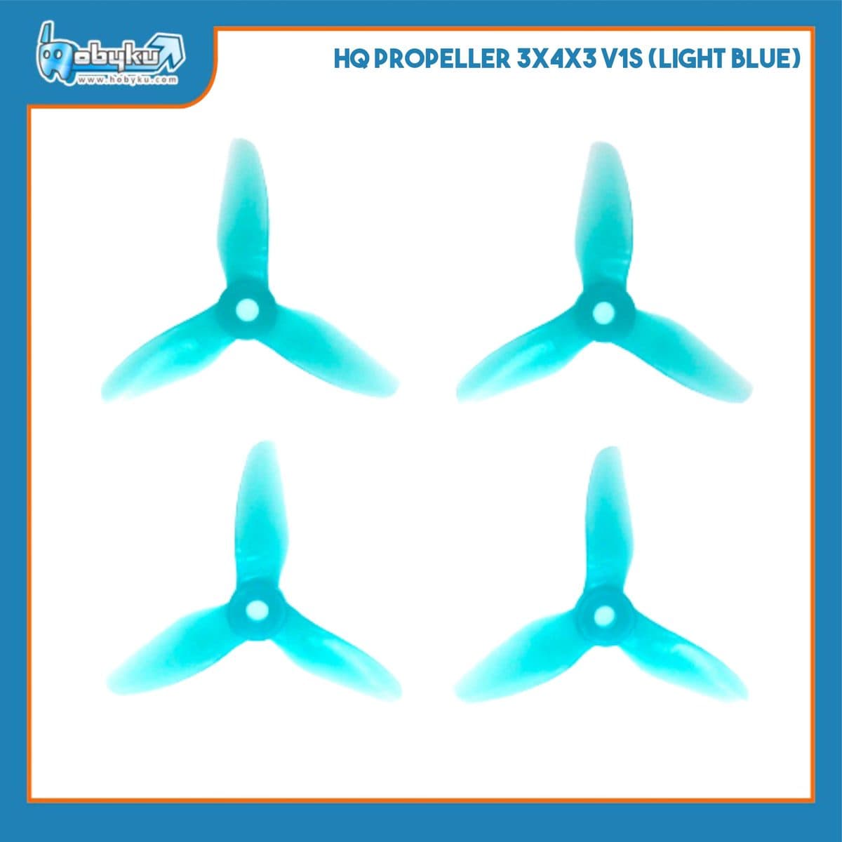 Foto utama HQ Durable Propeller Set 1.9x3x3 Light Blue