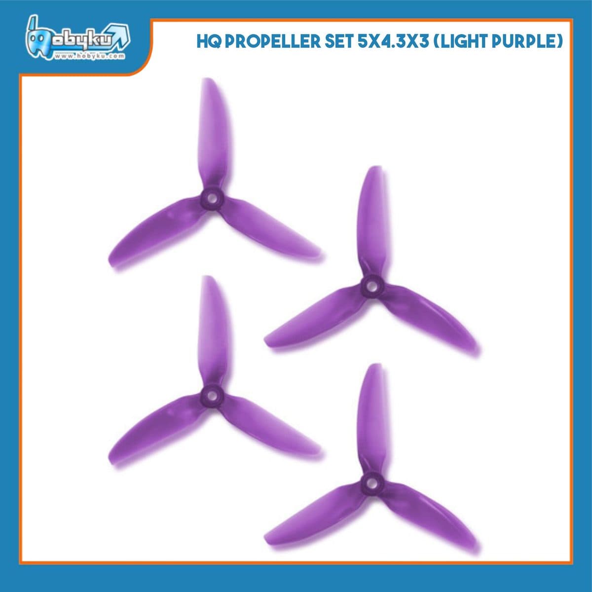 Foto utama HQ Propellers Set 5x4.3x3 ( Light Purple )