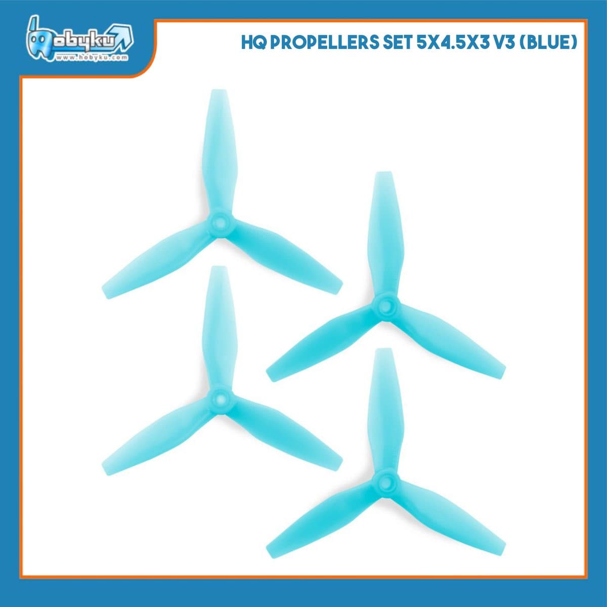 Foto utama HQ Propellers Set 5x4.5x3 V3 ( Blue )