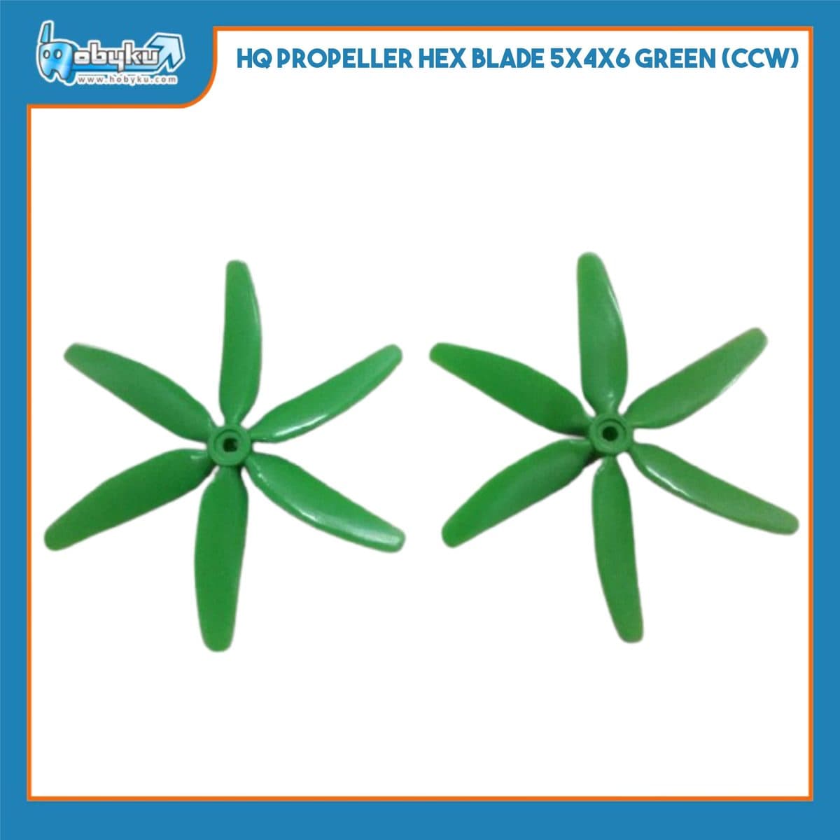 Foto utama HQ Propeller Hex Blade 5x4x6 Green (CCW)