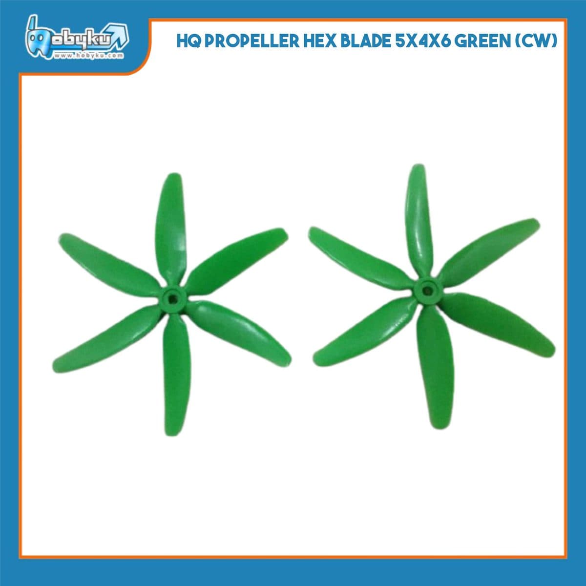 Foto utama HQ Propeller Hex Blade 5x4x6 Green (CW)