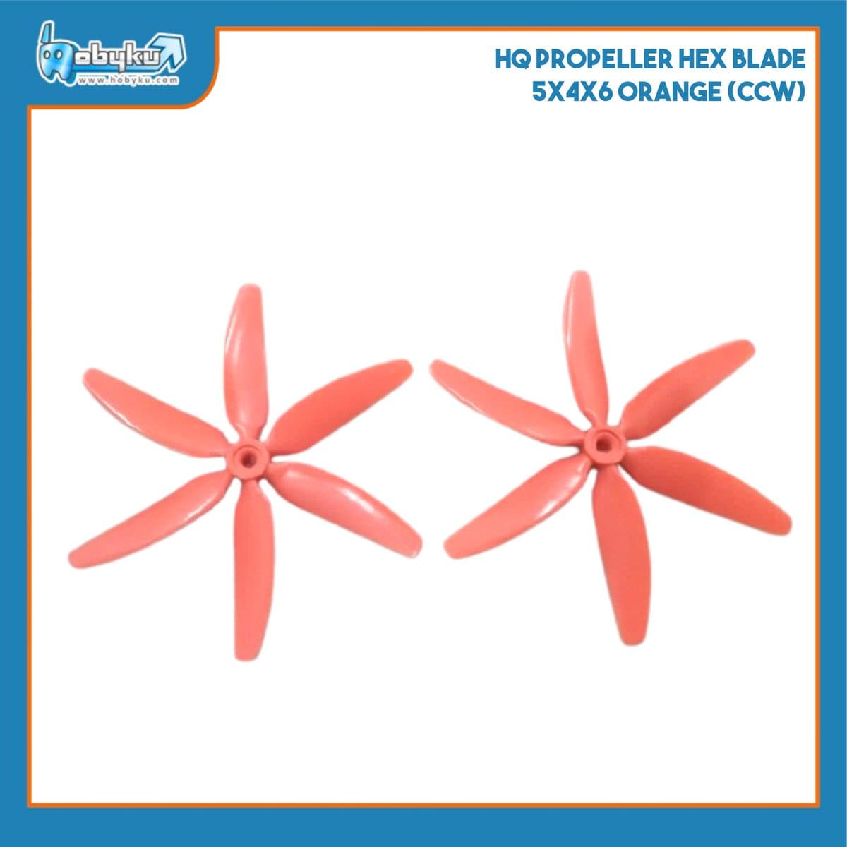 Foto utama HQ Propeller Hex Blade 5x4x6 Orange (CCW)