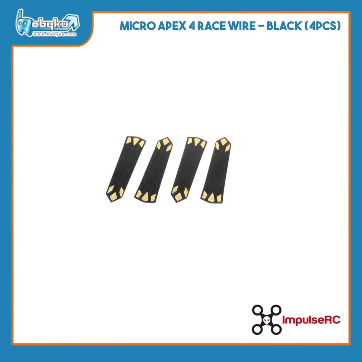 Foto utama Micro Apex 4 Race Wire Black (4pcs)