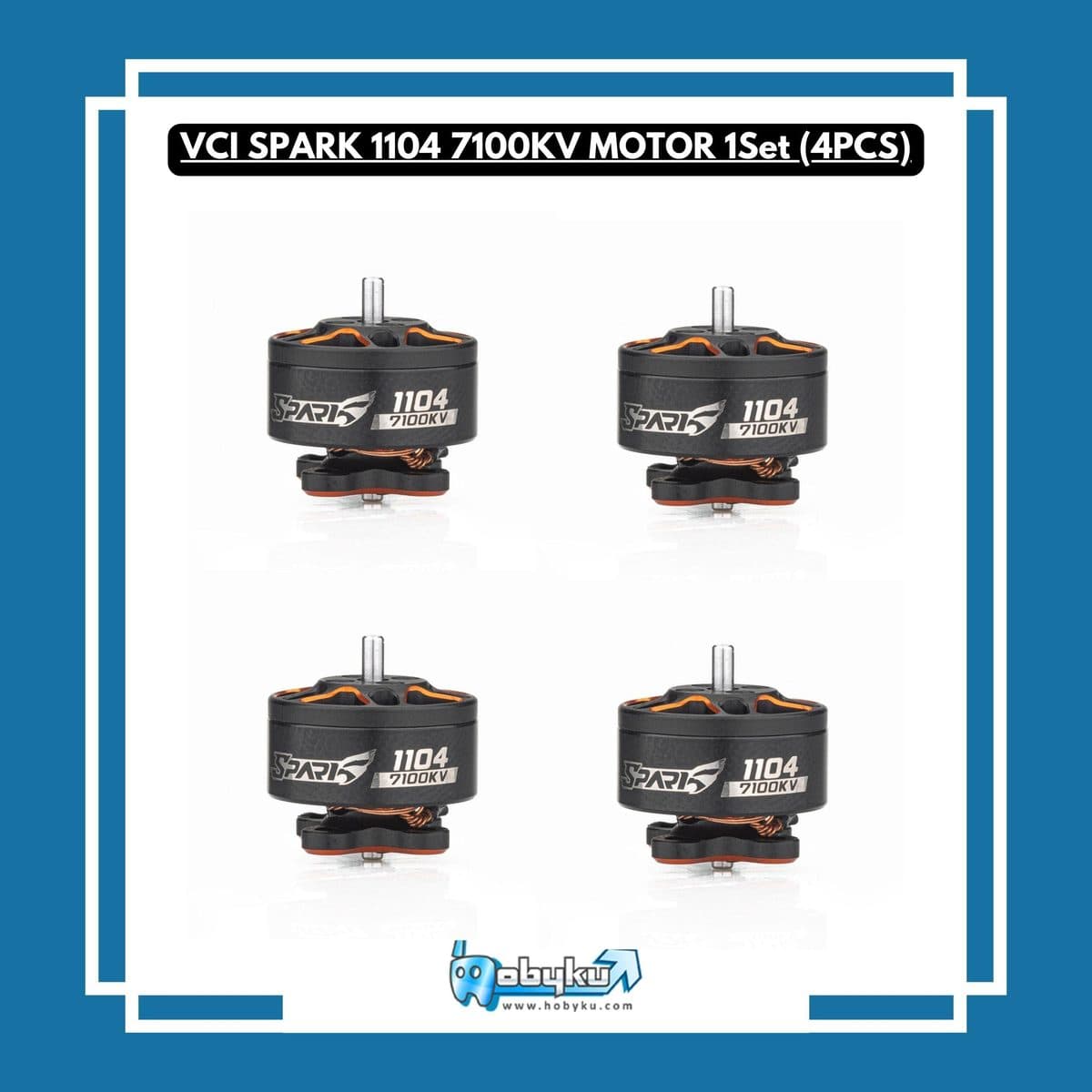 Foto utama VCI Spark 1104 7100kv Motor Set (4 Pcs)